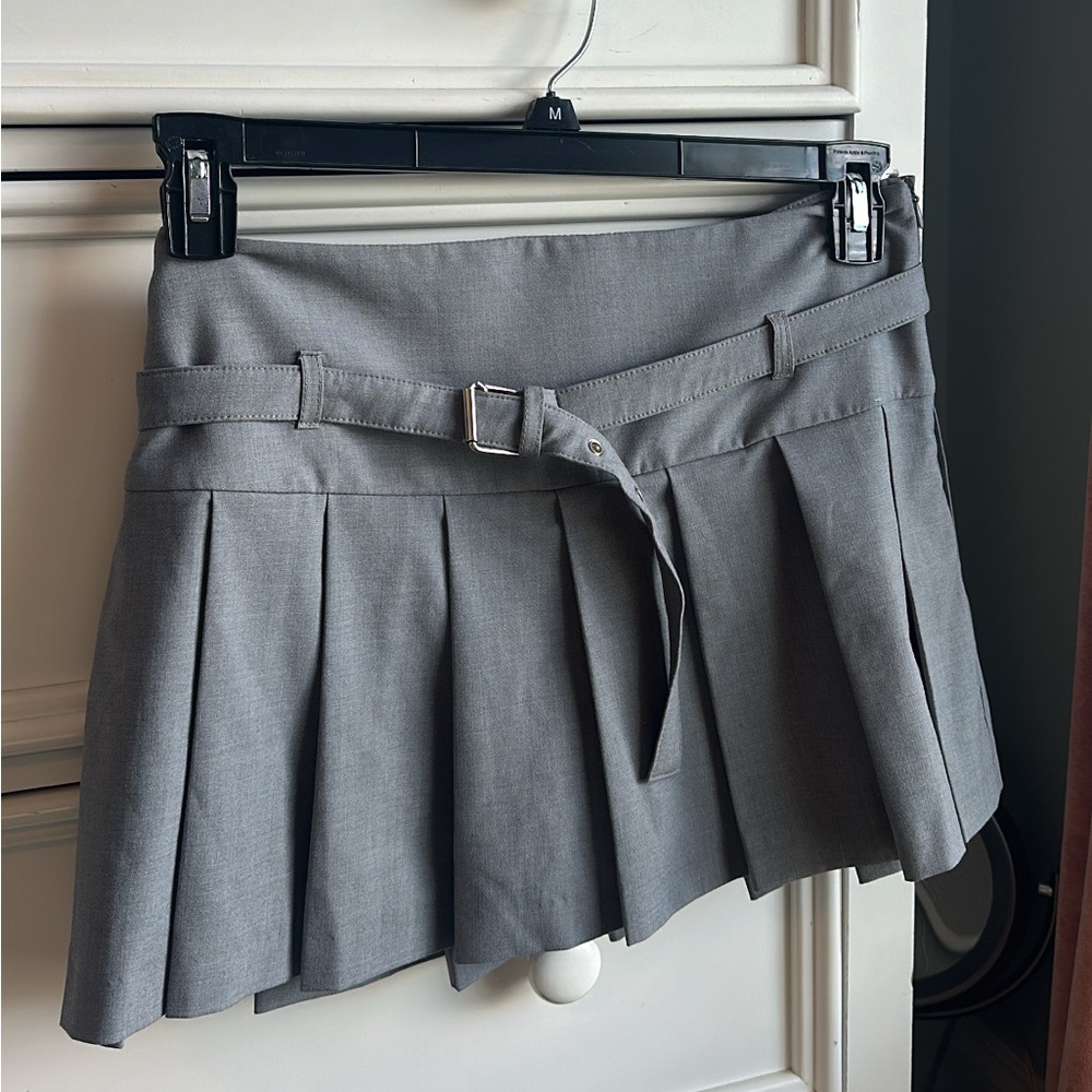 Zara Pleated Mini Skirt with Belt